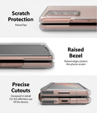 scratch resistant with raised lips 