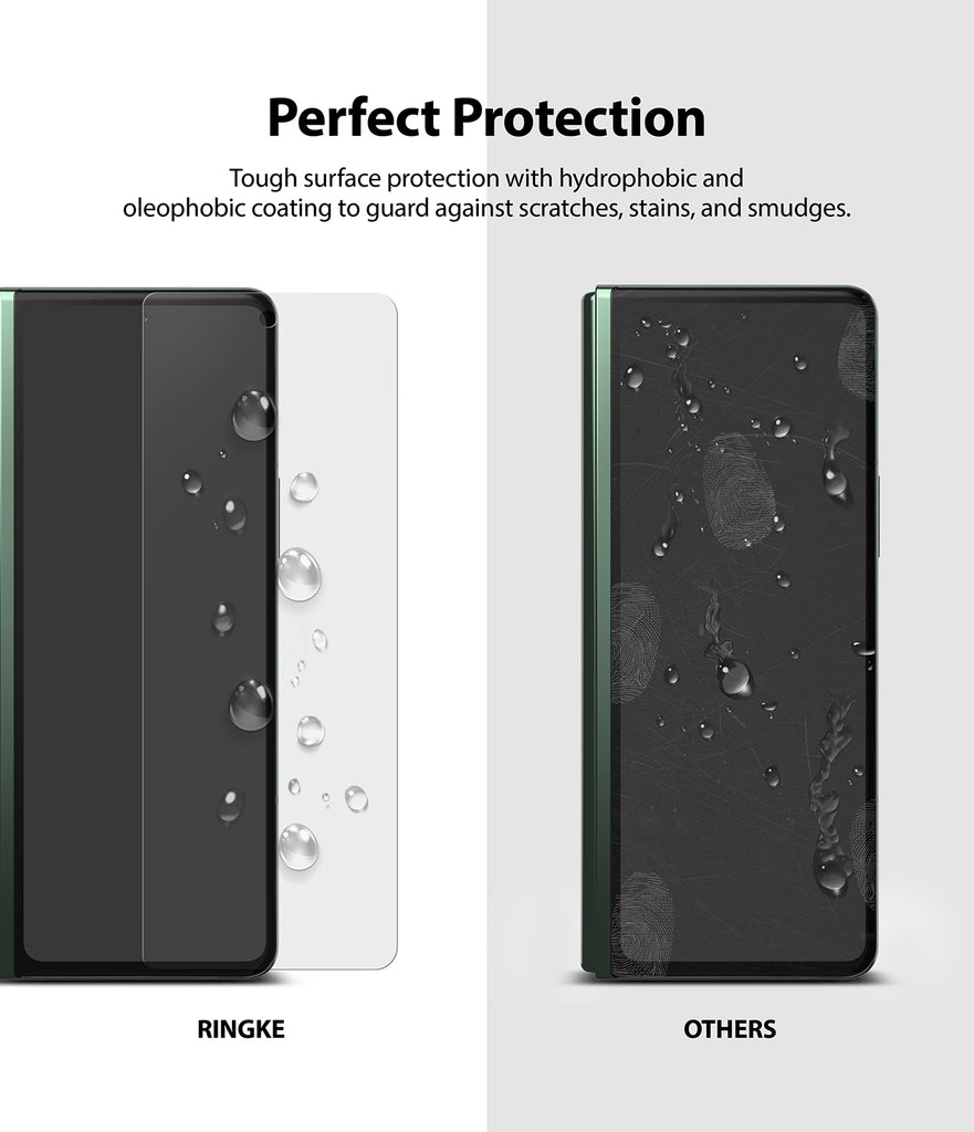 Tough surface protection with hydrophobic and oleophobic coating