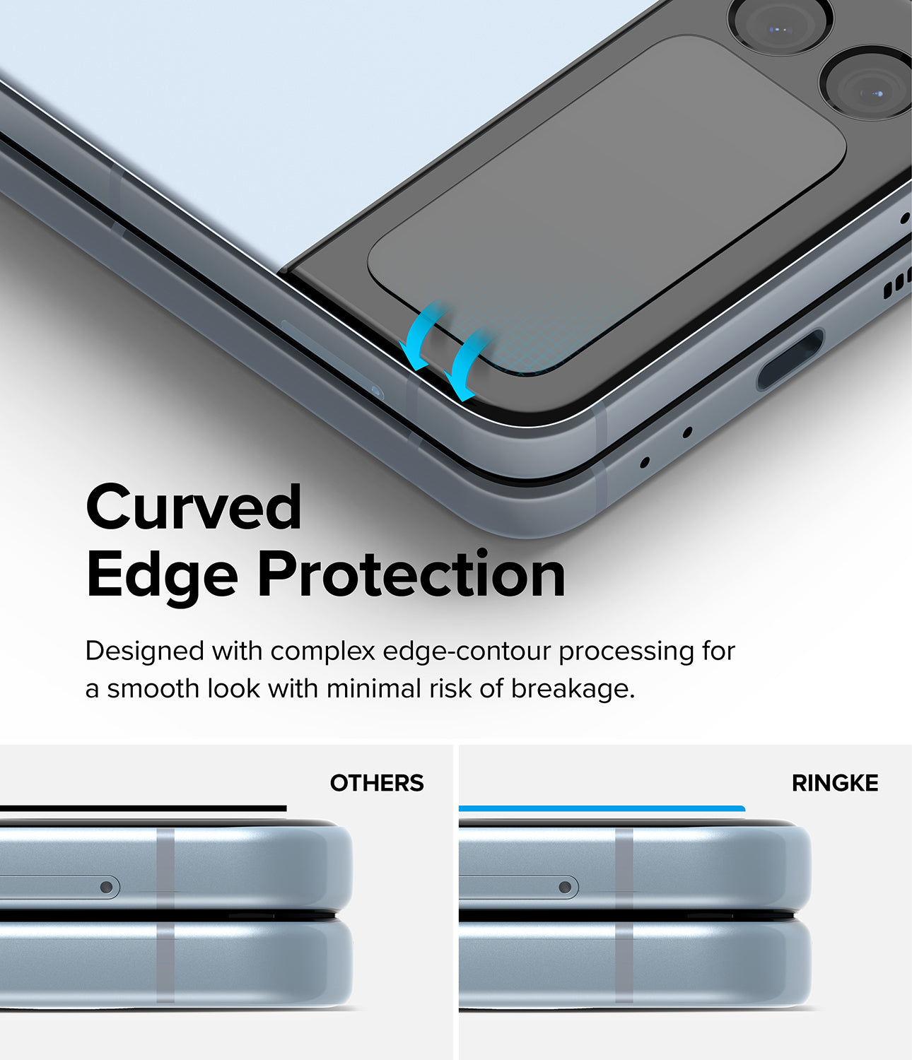 Galaxy Z Flip 4 Combo | Case + Screen Protector + Cover Display Glass