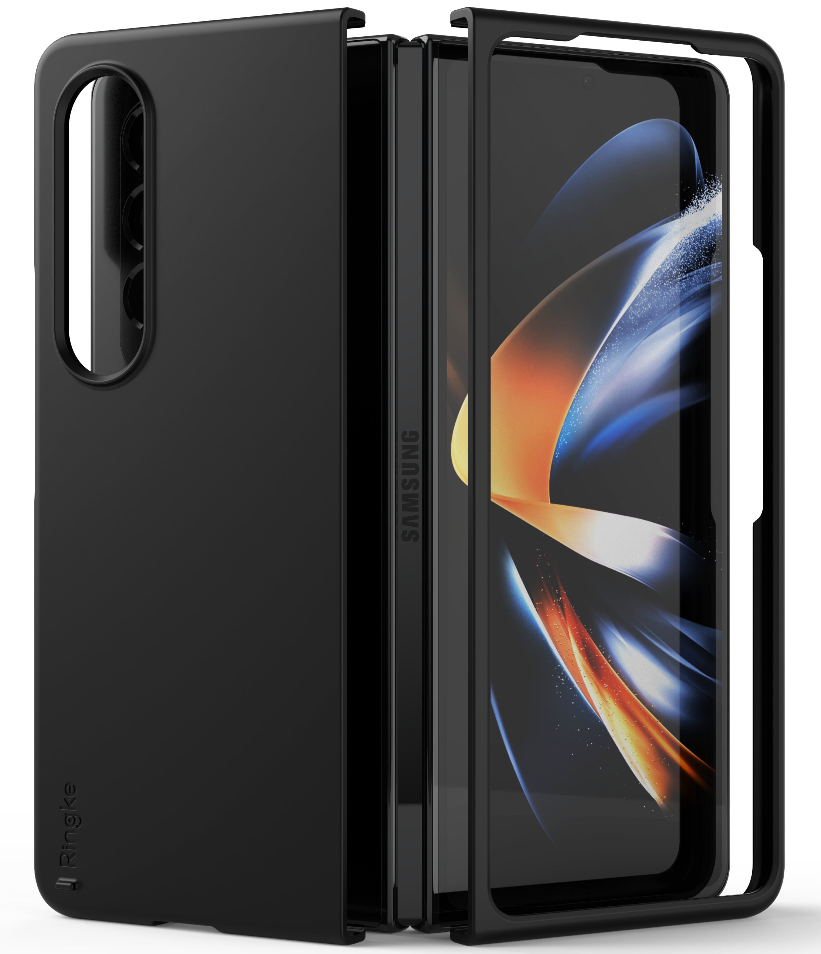 galaxy z fold 4 ringke slim black case main