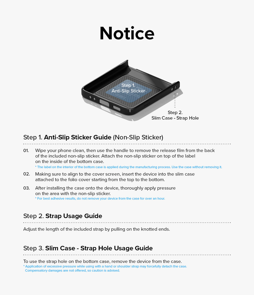 Galaxy Z Flip 4 Case | Folio Signature Card Pocket
