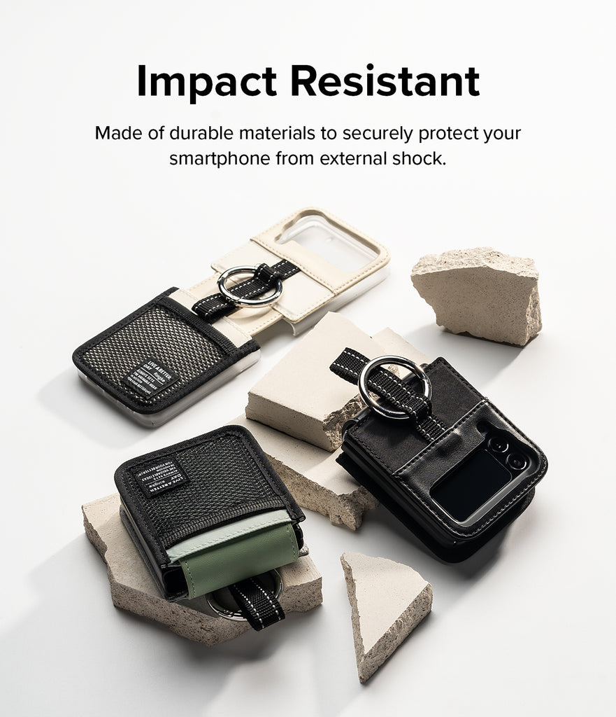 Galaxy Z Flip 4 Case | Folio Signature Mesh Pocket