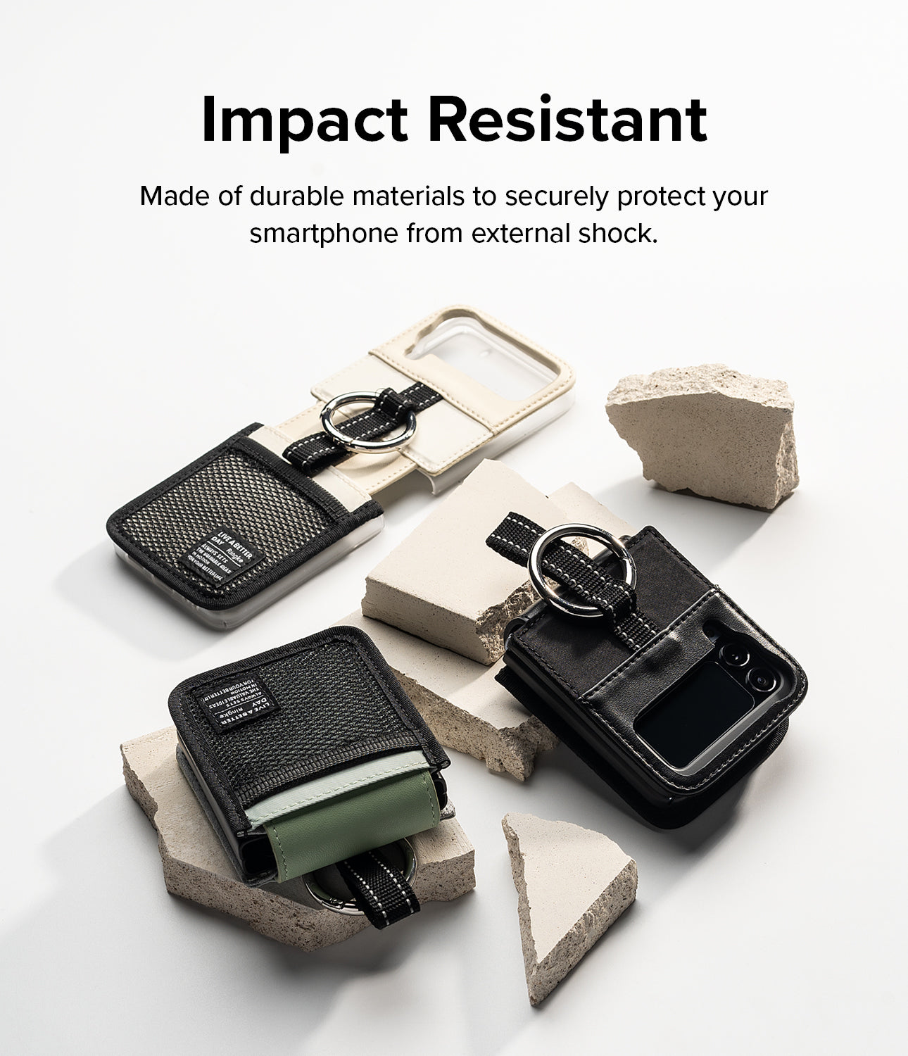 Galaxy Z Flip 4 Case | Folio Signature Mesh Pocket