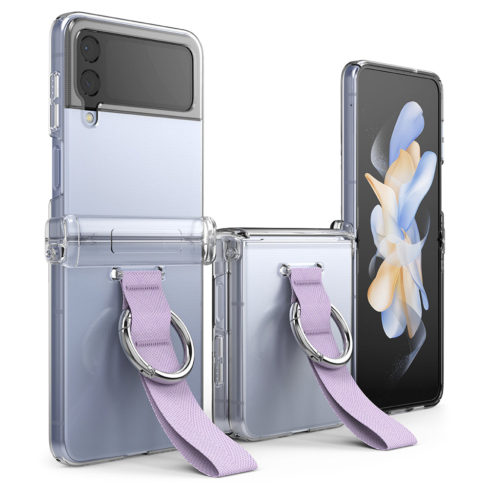 Galaxy Z Flip 4 Case | Slim Ring Hinge | Purple
