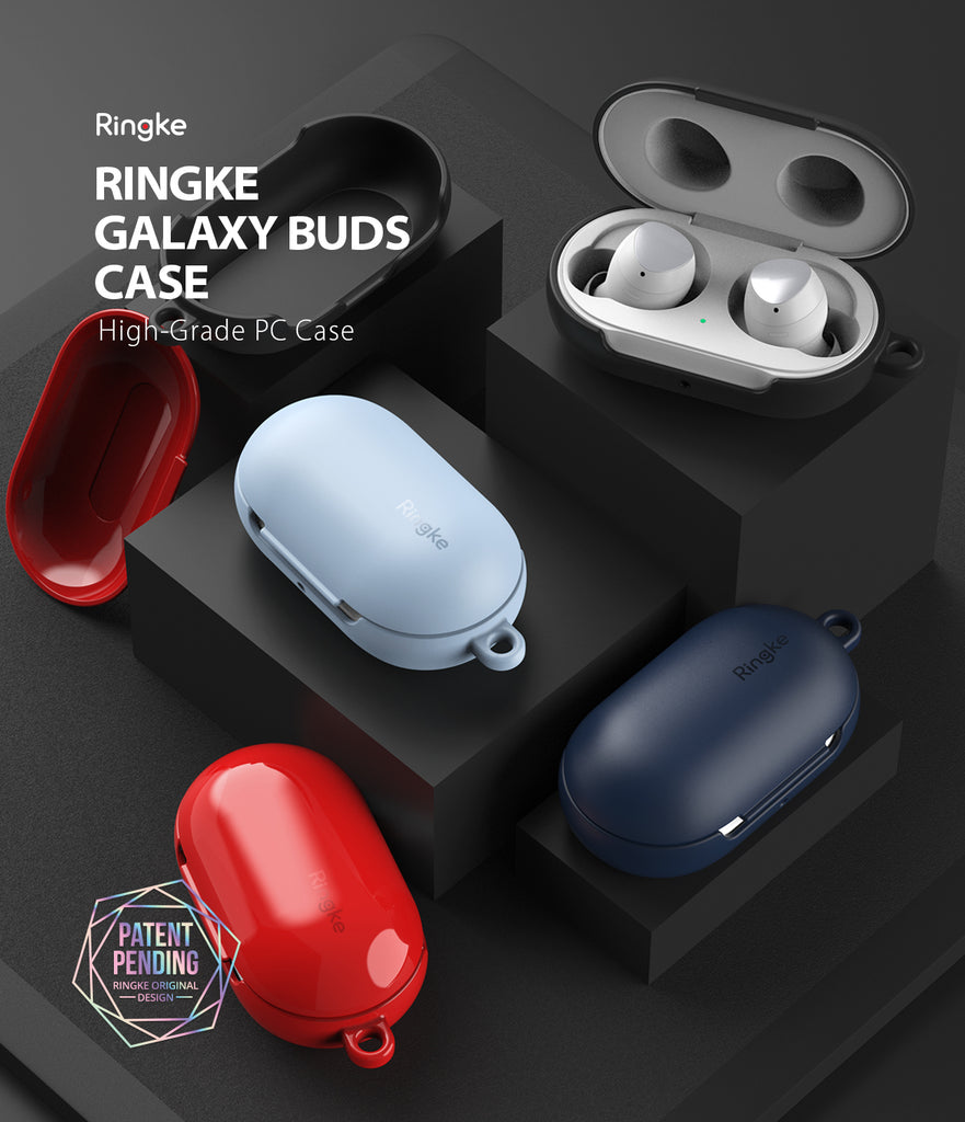 ringke galaxy buds and buds plus case made with soft feeling coated tpu for maximum protection with sleek profile available in various color options