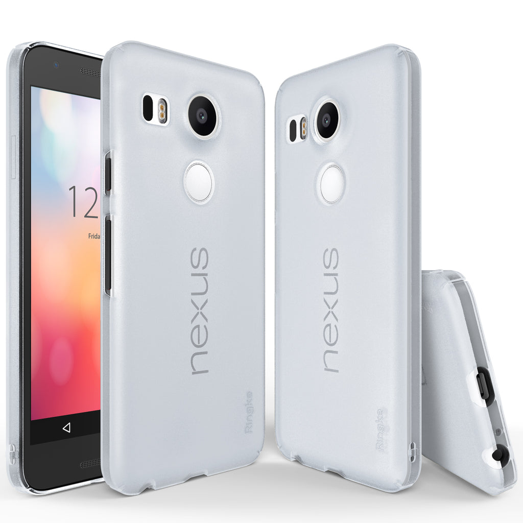 ringke slim thin lightweight hard pc back case cover for google nexus 5x main frost gray