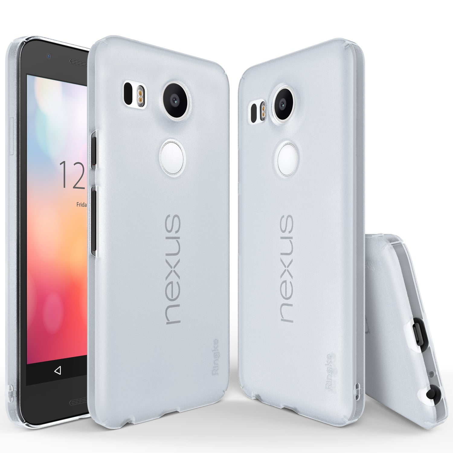 ringke slim thin lightweight hard pc back case cover for google nexus 5x main frost gray