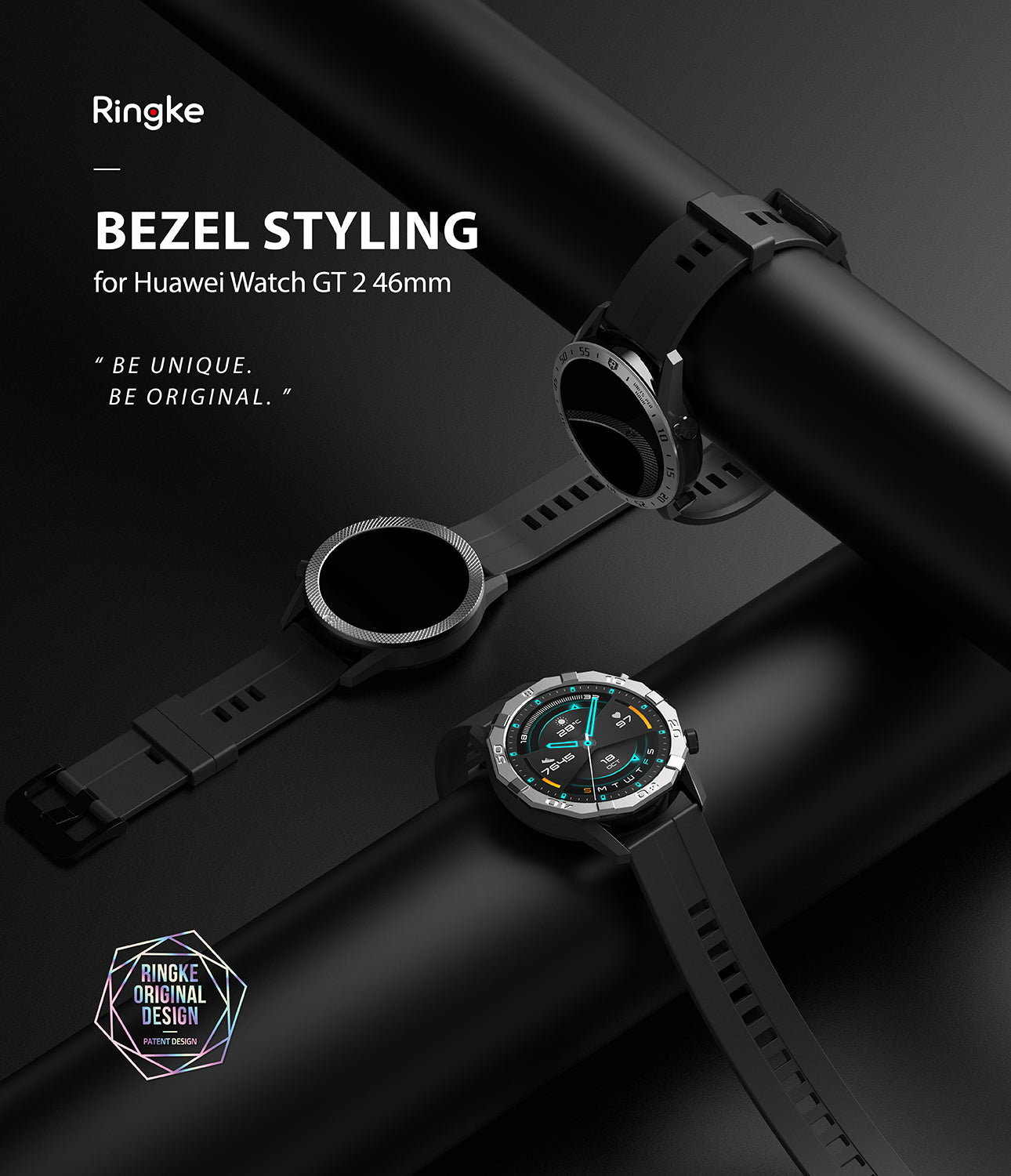 ringke bezel styling for huawei watch gt 2 46mm