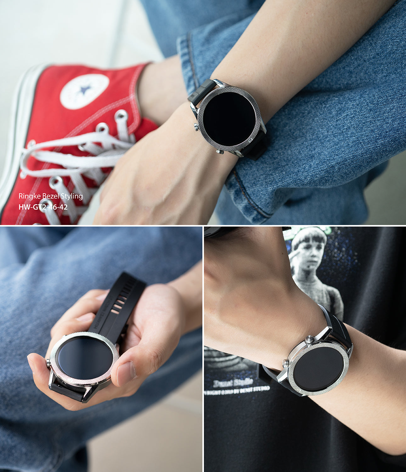 ringke bezel styling for huawei watch gt 2 46mm 46-42