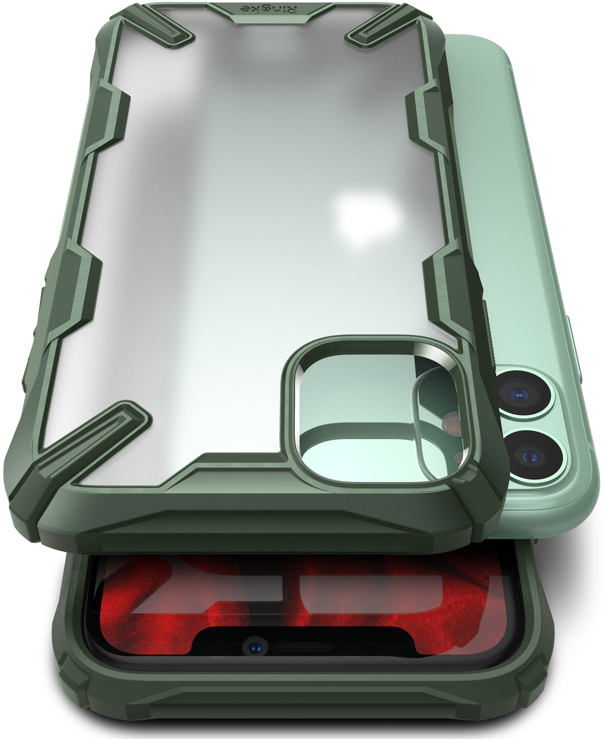 Ringke Fusion-X Matte for iPhone 11 Matte Dark Green
