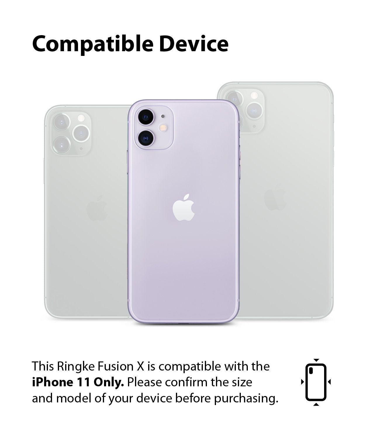 Ringke Fusion-X Matte for iPhone 11 Compatibility