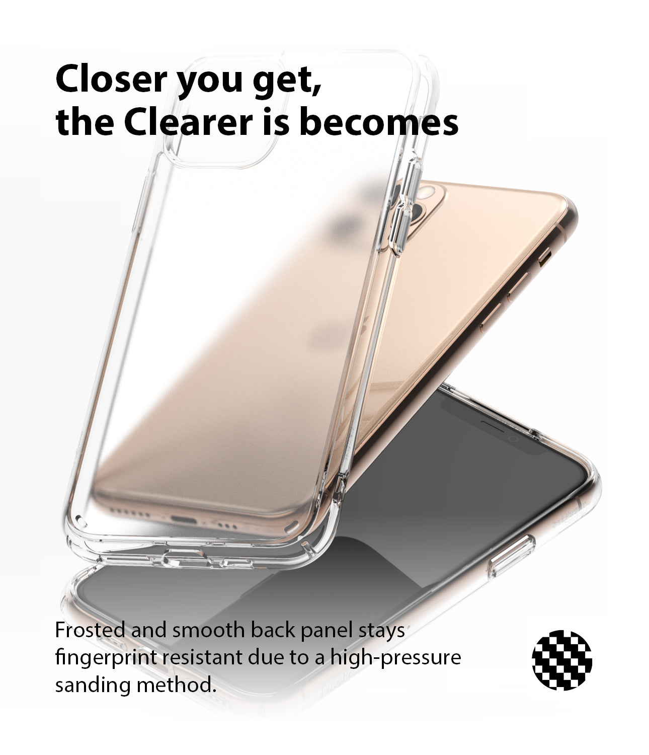 Ringke Fusion Matte Compatible with iPhone 11 Pro Case frost clear