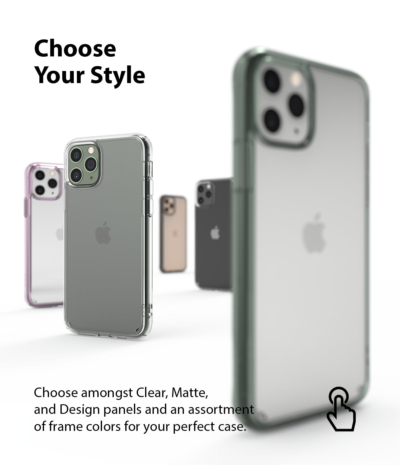 Ringke Fusion Matte Compatible with iPhone 11 Pro Case frost clear