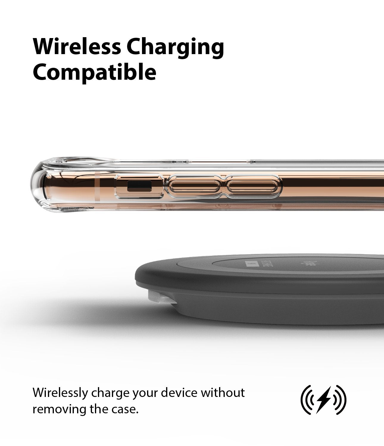 Ringke Fusion Matte Compatible with iPhone 11 Pro Case frost clear wireless charger compatible