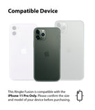 Ringke Fusion Matte Compatible with iPhone 11 Pro Case frost clear