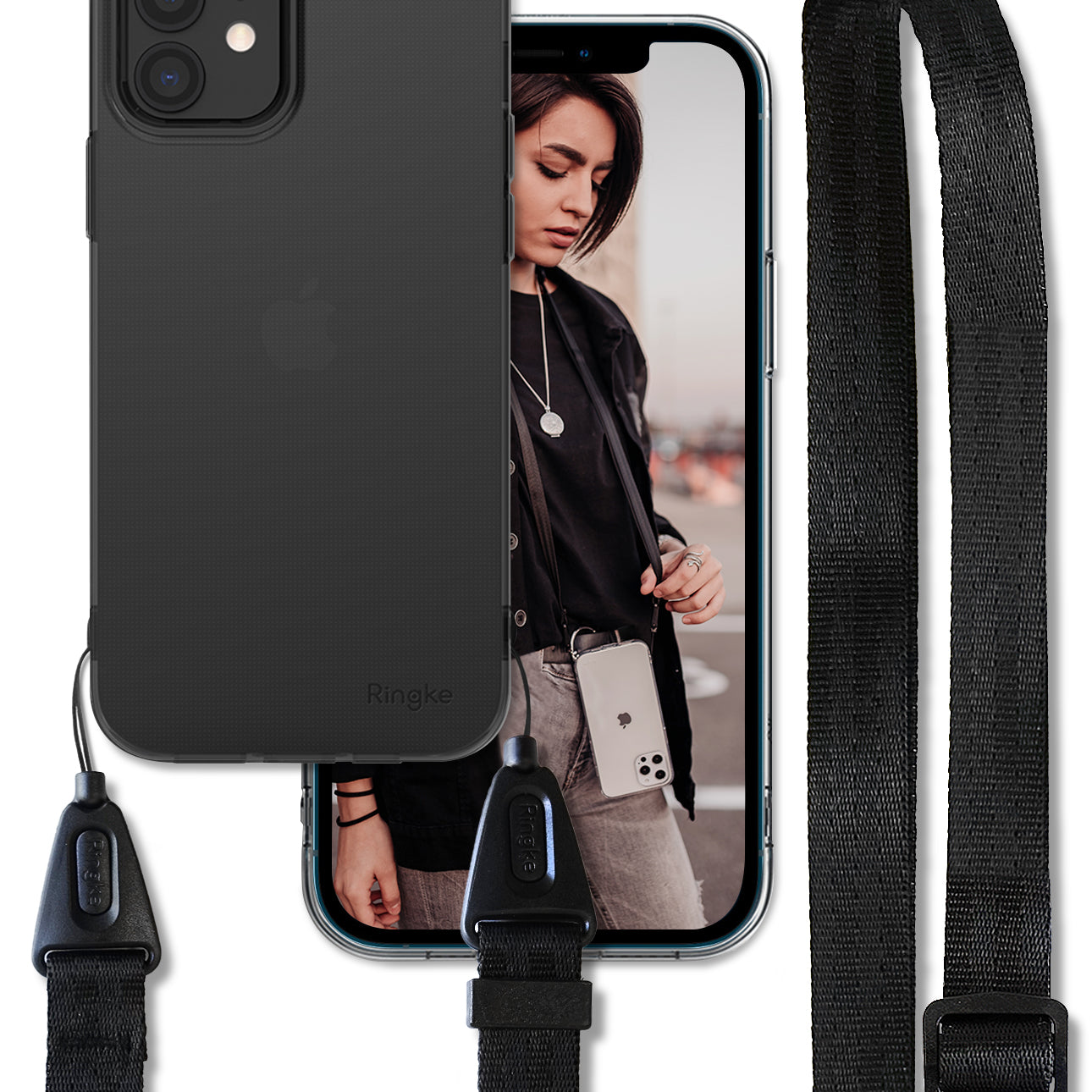 iPhone 12 / 12 Pro Case | Air + Shoulder Strap - Ringke Official Store