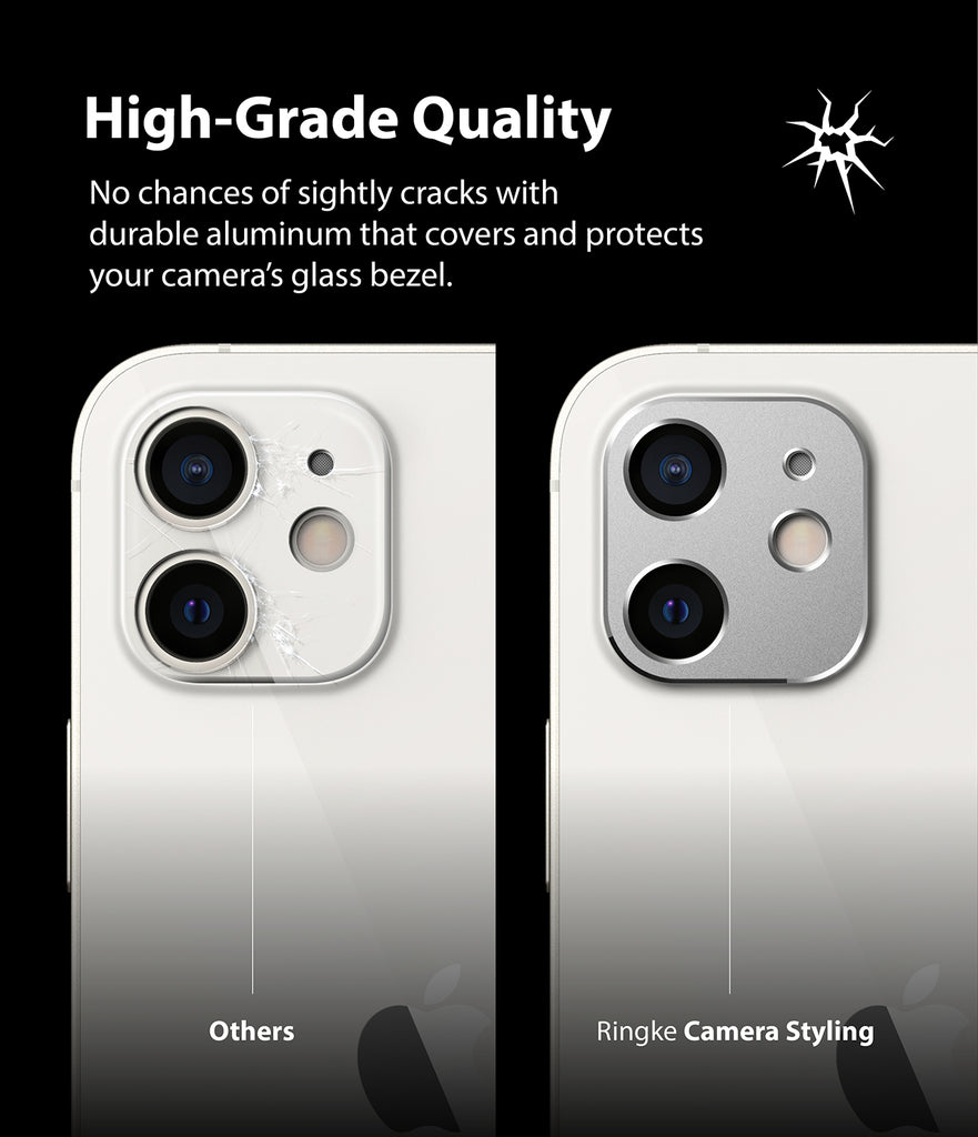 no chances of slight cracks with durable aluminium that covers and protects your camera's glass bezel
