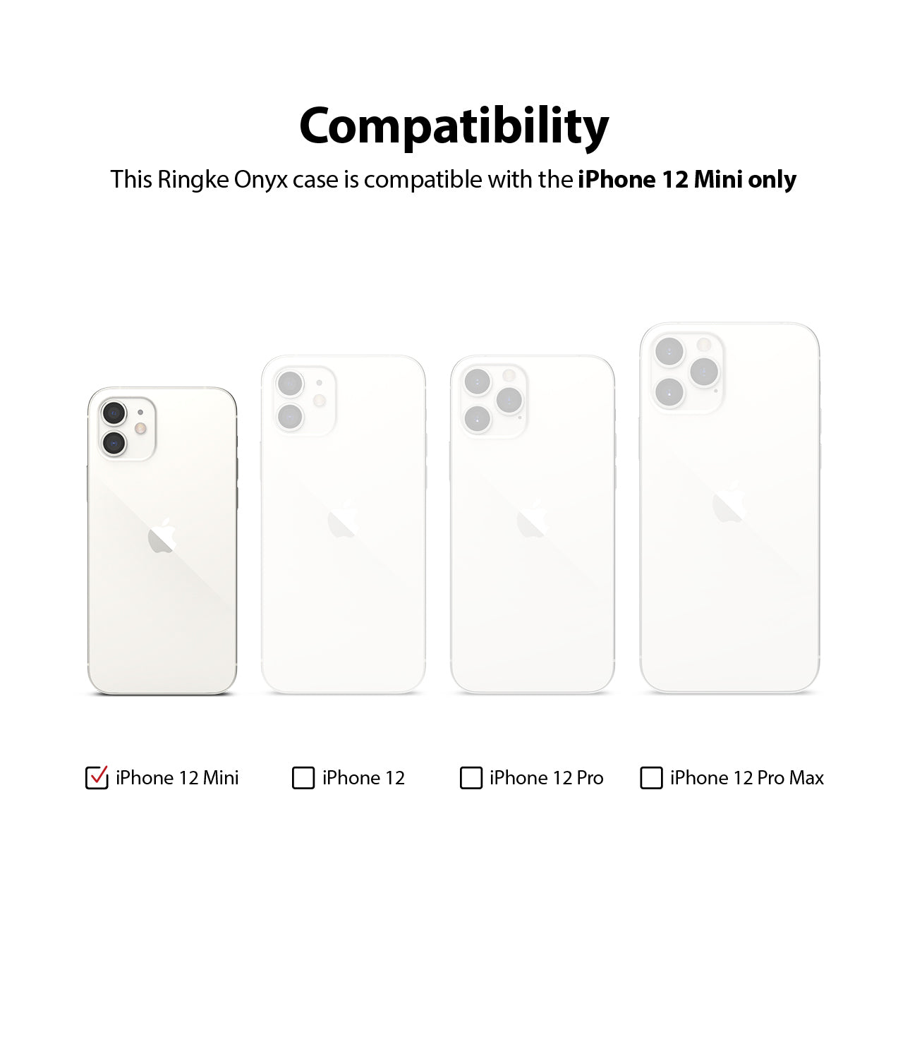 iPhone 12 Mini Case | Onyx - Compatibility