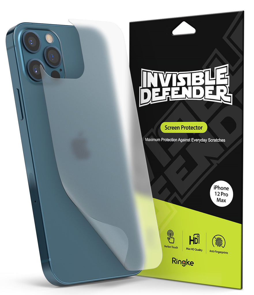 iPhone 12 Pro Max Back Screen Protector  Invisible Defender – Ringke  Official Store