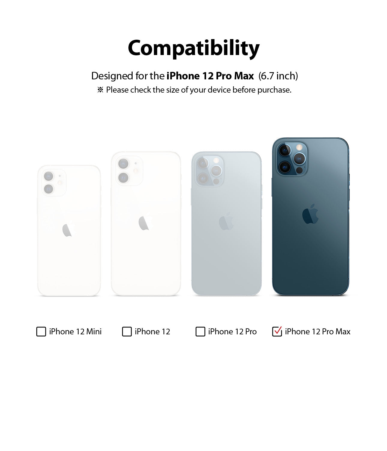 only compatible with iphone 12 pro max