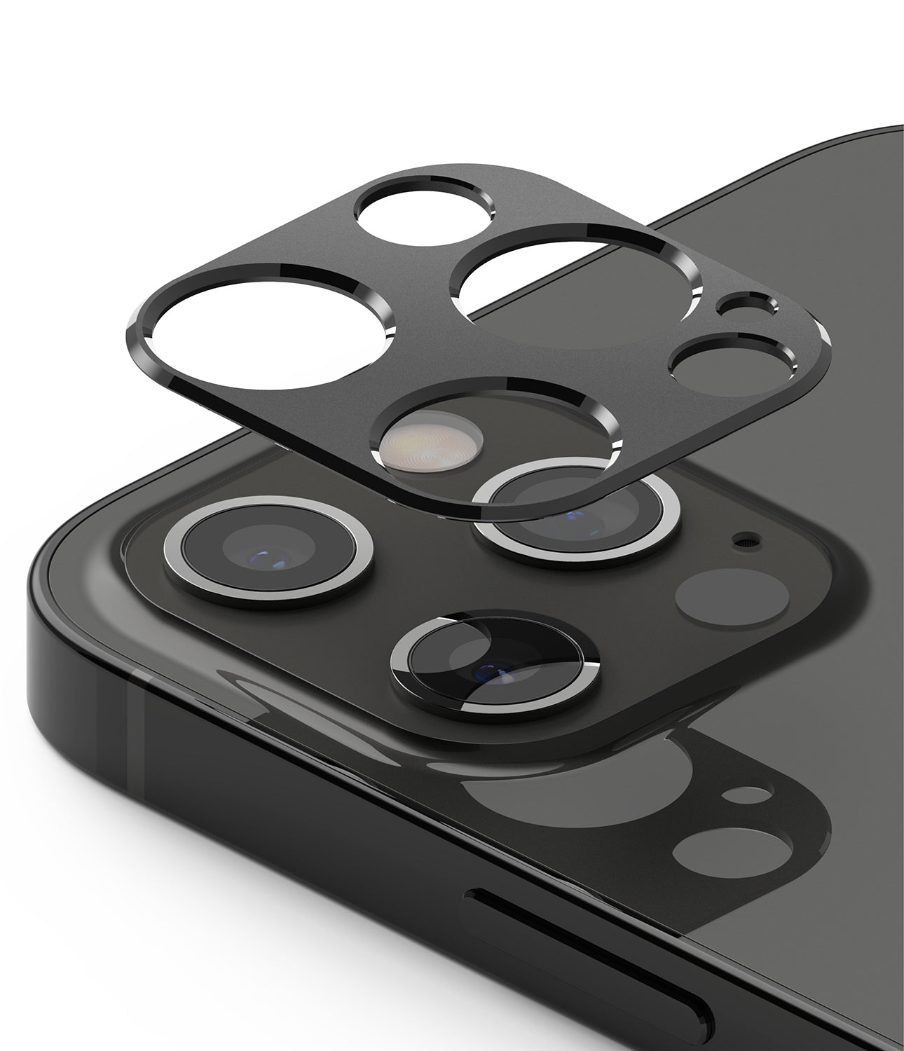ringke camera styling for iphone 12 pro max camera lens protector - gray