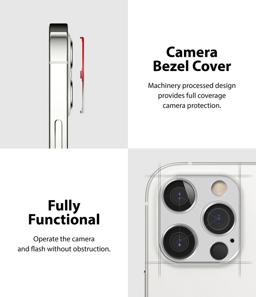 machinery processed design provides full coverage camera protection