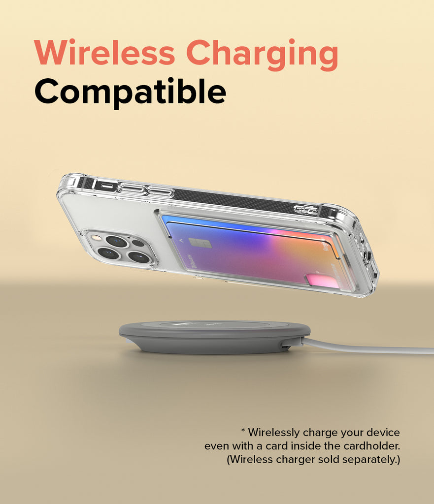 iPhone 12 Pro Max Case | Fusion Card - Wireless Charging Compatible. Wirelessly charge your device even with a card inside the cardholder.