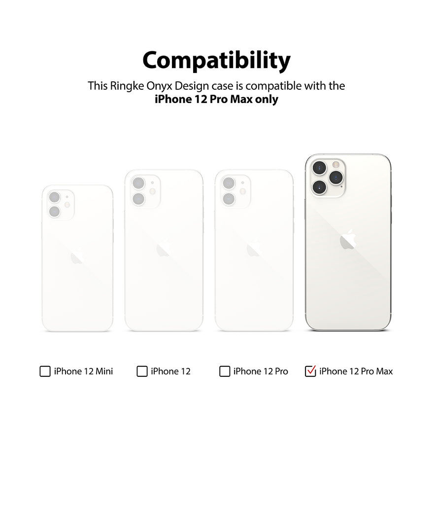 iPhone 12 Pro Max Case | Onyx Design - Compatibility