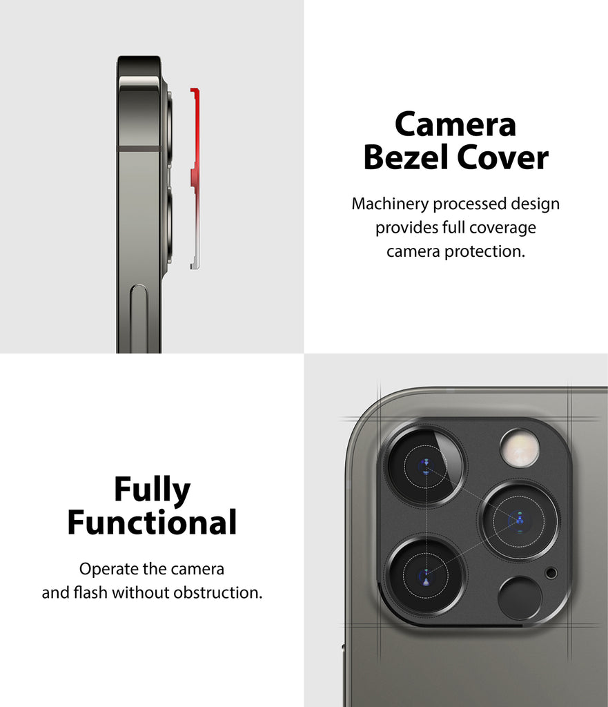 machinery processed design provides full coverage camera protection