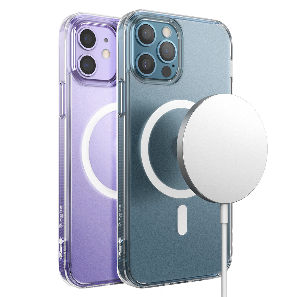 ringke fusion magnetic case for iphone 12, iphone 12 pro - matte clear