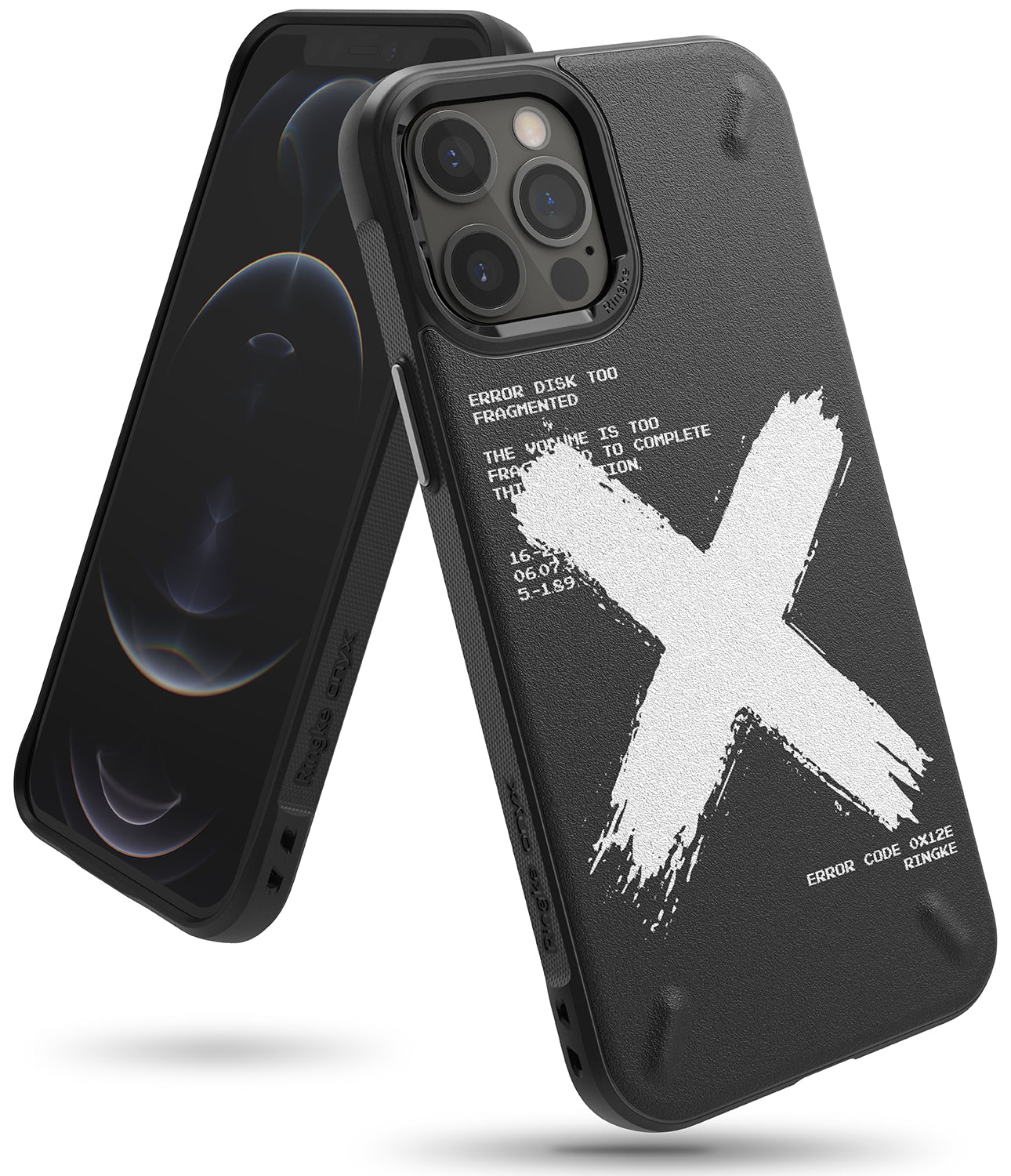 ringke onyx design case for apple iphone 12, iphone 12 pro - x