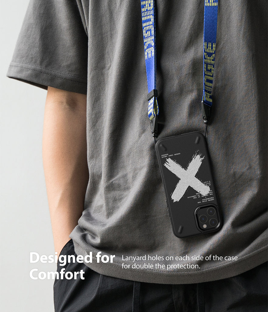 lanyard holes on each side of the case for double the protection