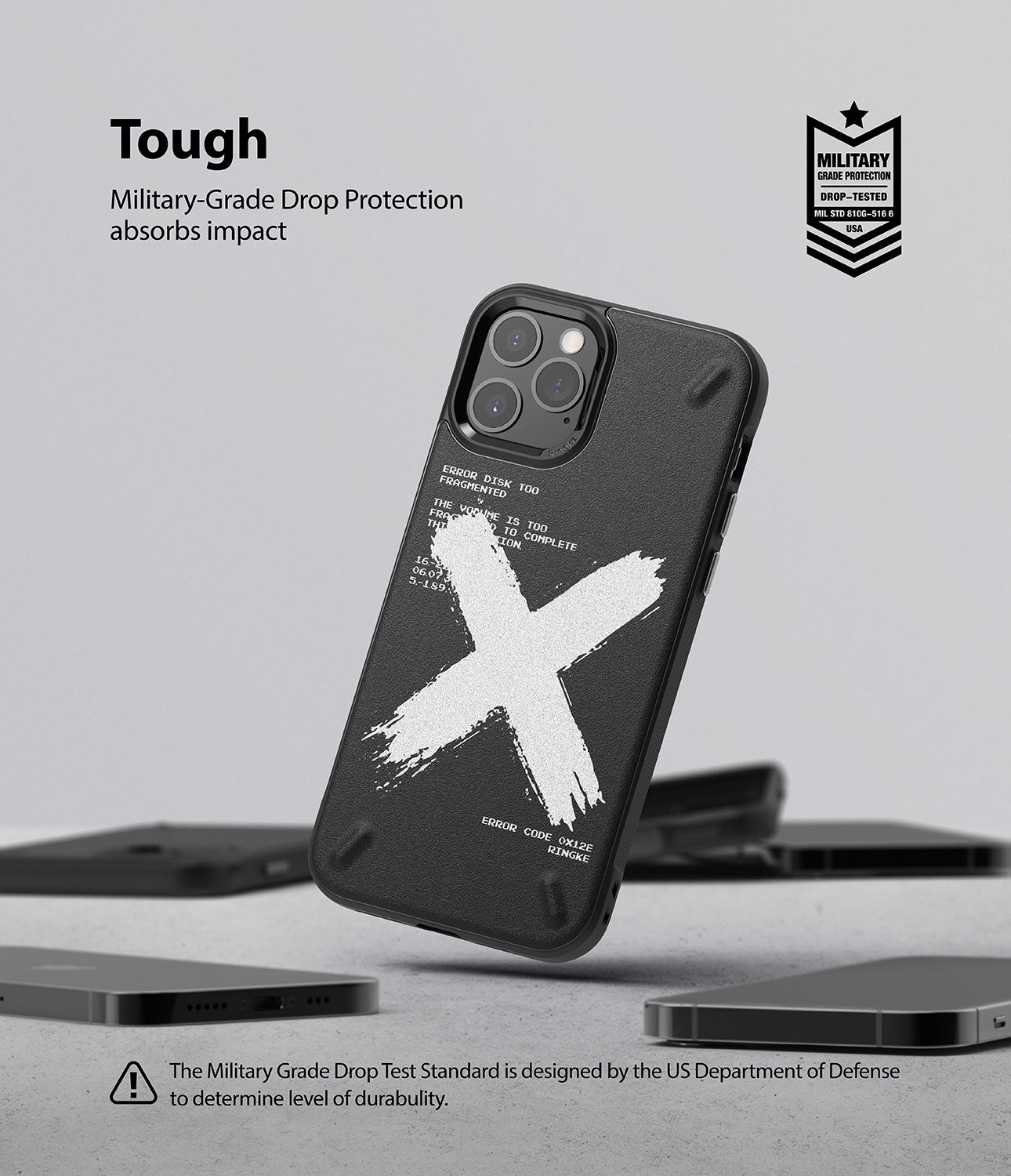military grade drop protection absorbs impact