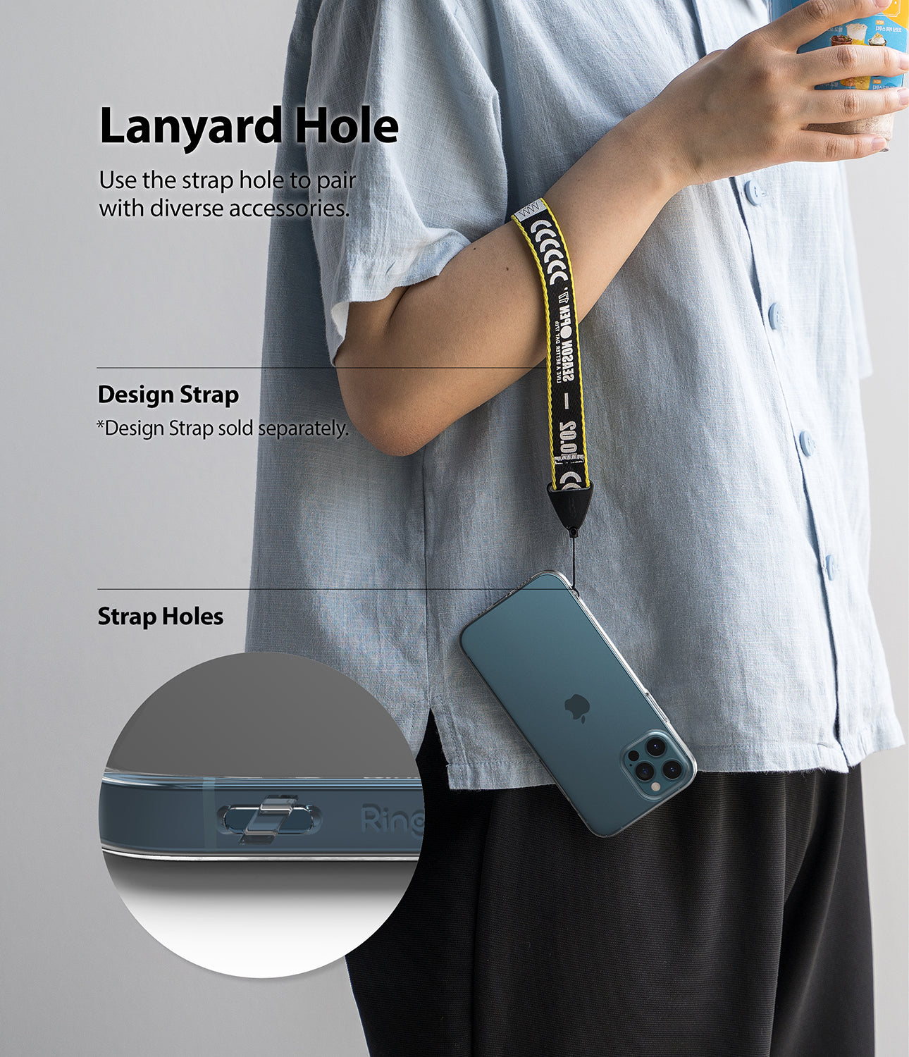 iPhone 12 / 12 Pro Case | Slim - Lanyard Hole. Use the strap hole to pair with diverse accessories.