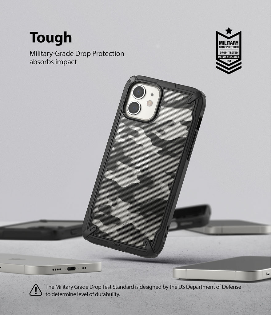 iPhone 12 Mini Case | Fusion-X - Touch. Military-Grade Drop Protection absorbs impact.