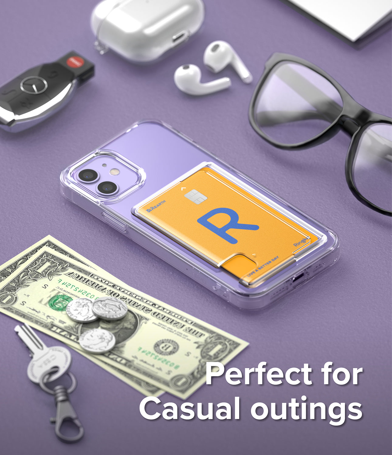 iPhone 12 / 12 Pro Case | Fusion Card Clear