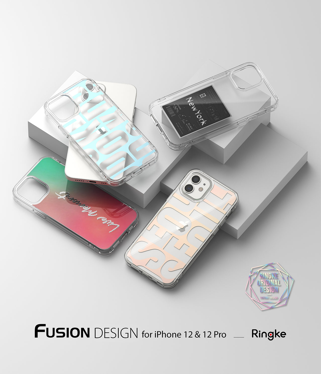 iphone 12 case, iphone 12 pro case - ringke fusion design - 