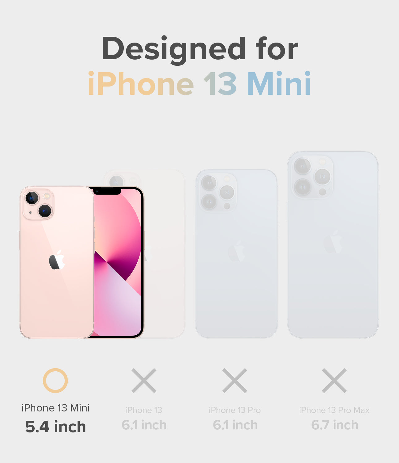 iPhone 13 Mini Case | Fusion Design - Compatible with iPhone 13 Mini 5.4 inch