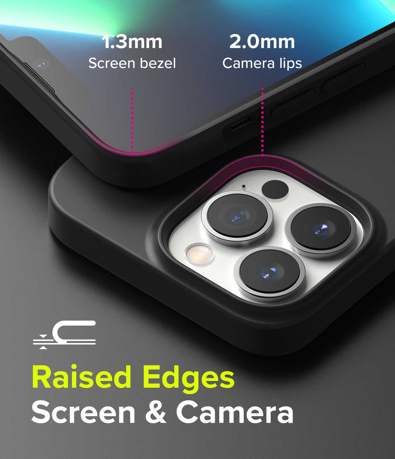 iPhone 13 Pro Max Case | Air-S - Raised Edges. Screen & Camera