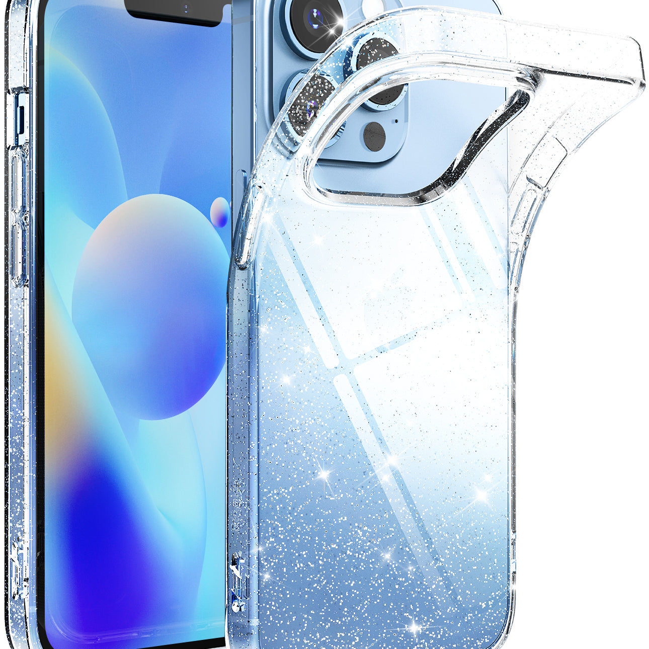 iPhone 13 Pro Case | Air - Glitter Clear
