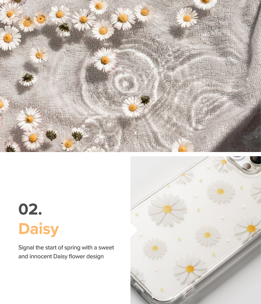 iPhone 13 Pro Max Case | Fusion Design - Daisy. Signal the start of Spring with a sweet and innocent Daisy flower design.