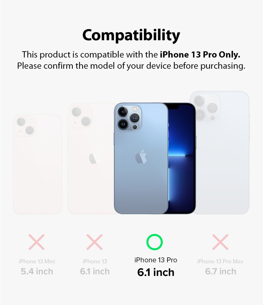 iPhone 13 Pro Back Screen Protector | Invisible Defender - Compatibility
