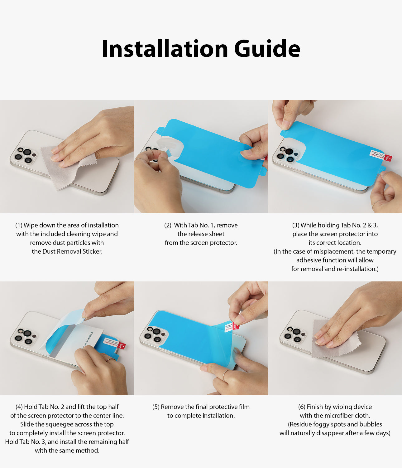 iPhone 13 Pro Back Screen Protector | Invisible Defender - Installation Guide. 