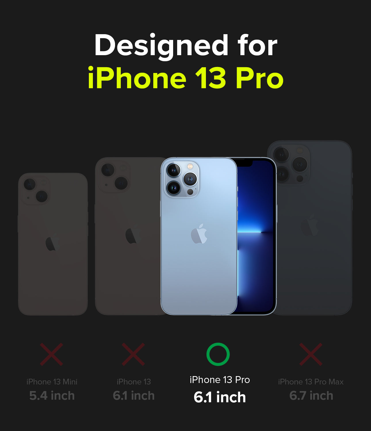 iPhone 13 Pro Case | Fusion-X Design - Compatible with 6.1 inch iPhone 13 Pro