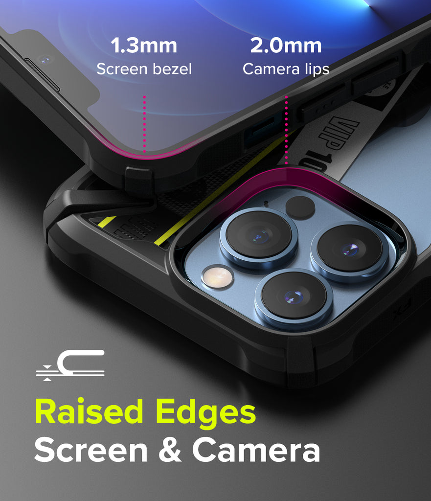 iPhone 13 Pro Case | Fusion-X Design - Raised Edges Screen & Camera