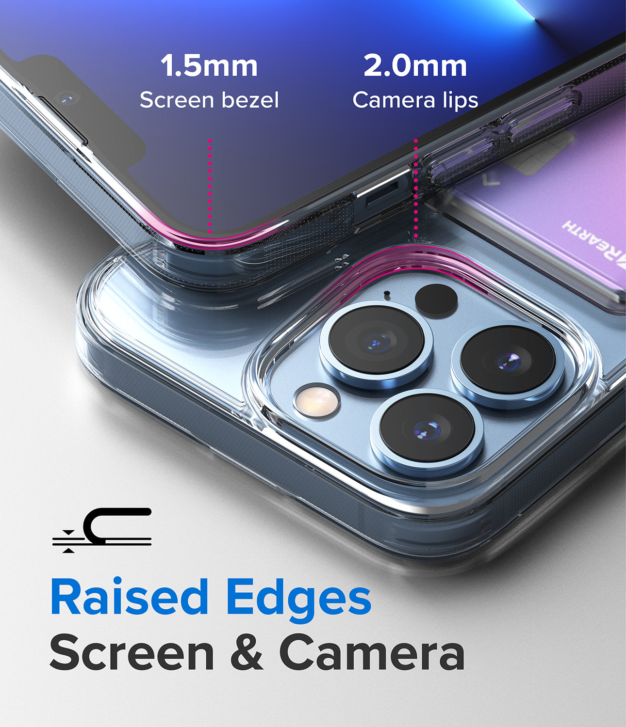 iPhone 13 Pro Case | Fusion Card - Raised Edges. Screen & Camera