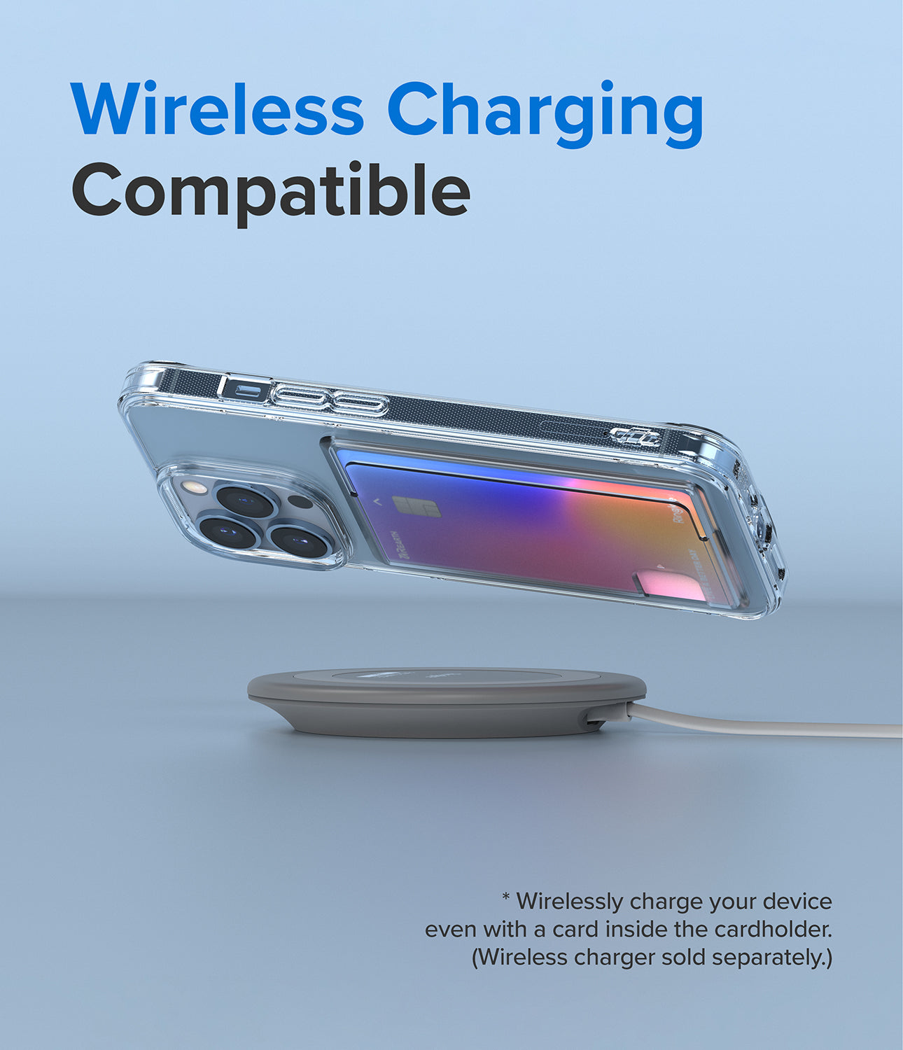 iPhone 13 Pro Case | Fusion Card - Wireless Charging Compatible. Wirelessly charge your device even with a card inside the cardholder.