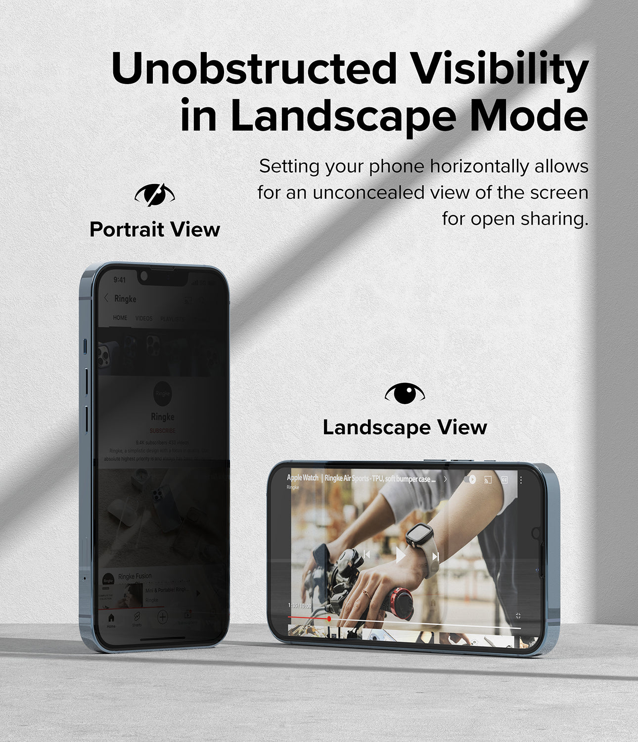 Apple iPhone 13 Mini Screen Protector - Privacy Lite (Landscape)
