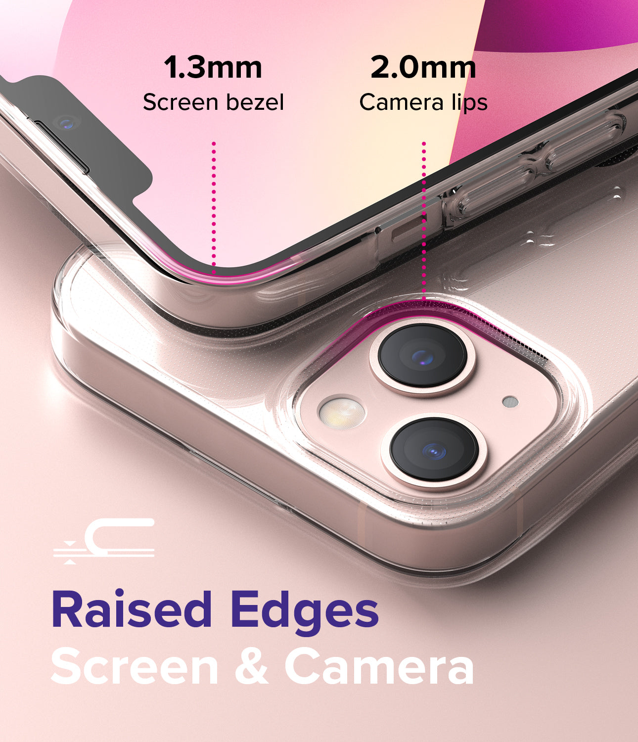 iPhone 13 Case | Air-S - Raised Edge. Screen & Camera