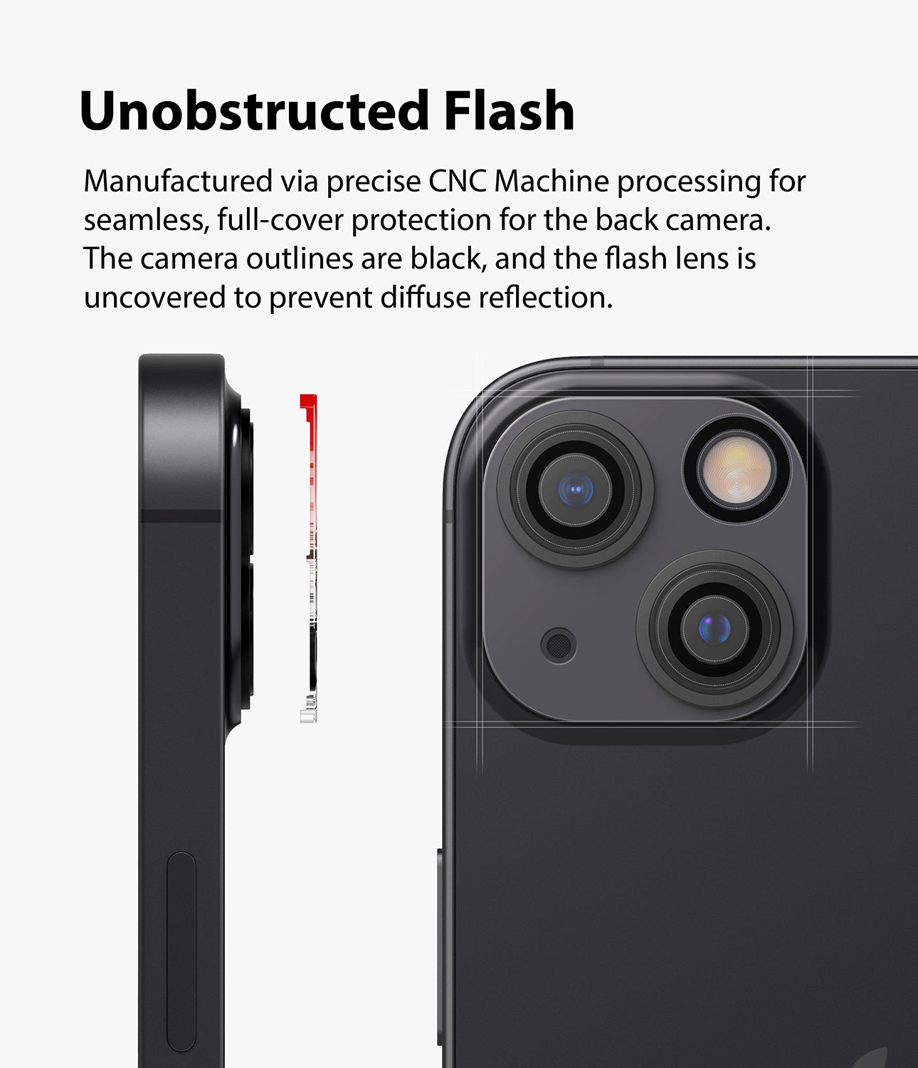 Unobstructed flash